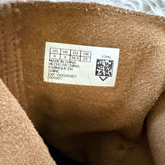 Tom’s leather wrap up slouch boots size 6 - Picture 6 of 8